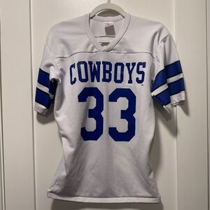 Retro 80s 90s Dallas Cowboys Tony Dorsett #33 Rawlings NFL Jersey Small